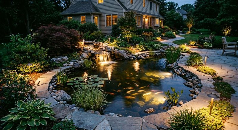 Pond Lighting Installation in Littleton, CO