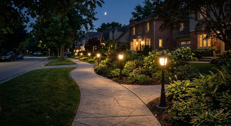 Sidewalk Lighting Installation in Littleton, CO