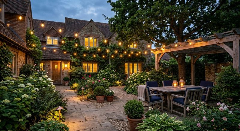 Courtyard Light Installation in Olathe, KS