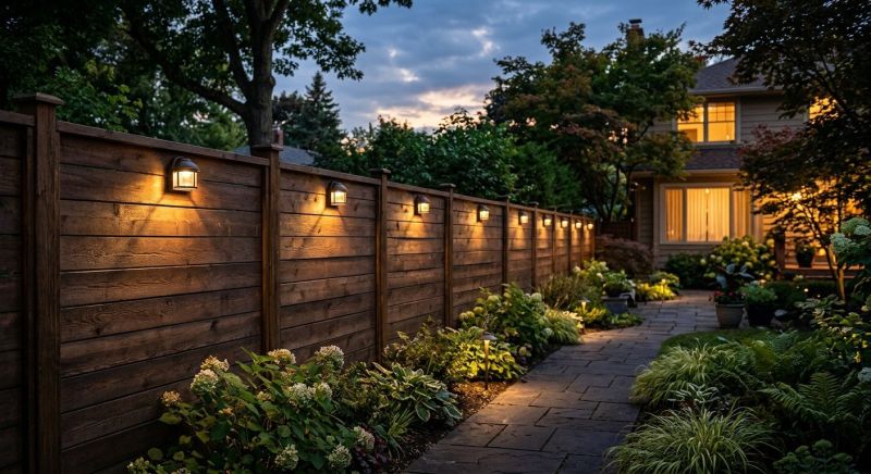 Fence Lighting Installation in Pasadena, CA