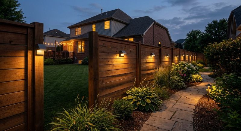 Fence Lighting Installation in Overland Park, KS